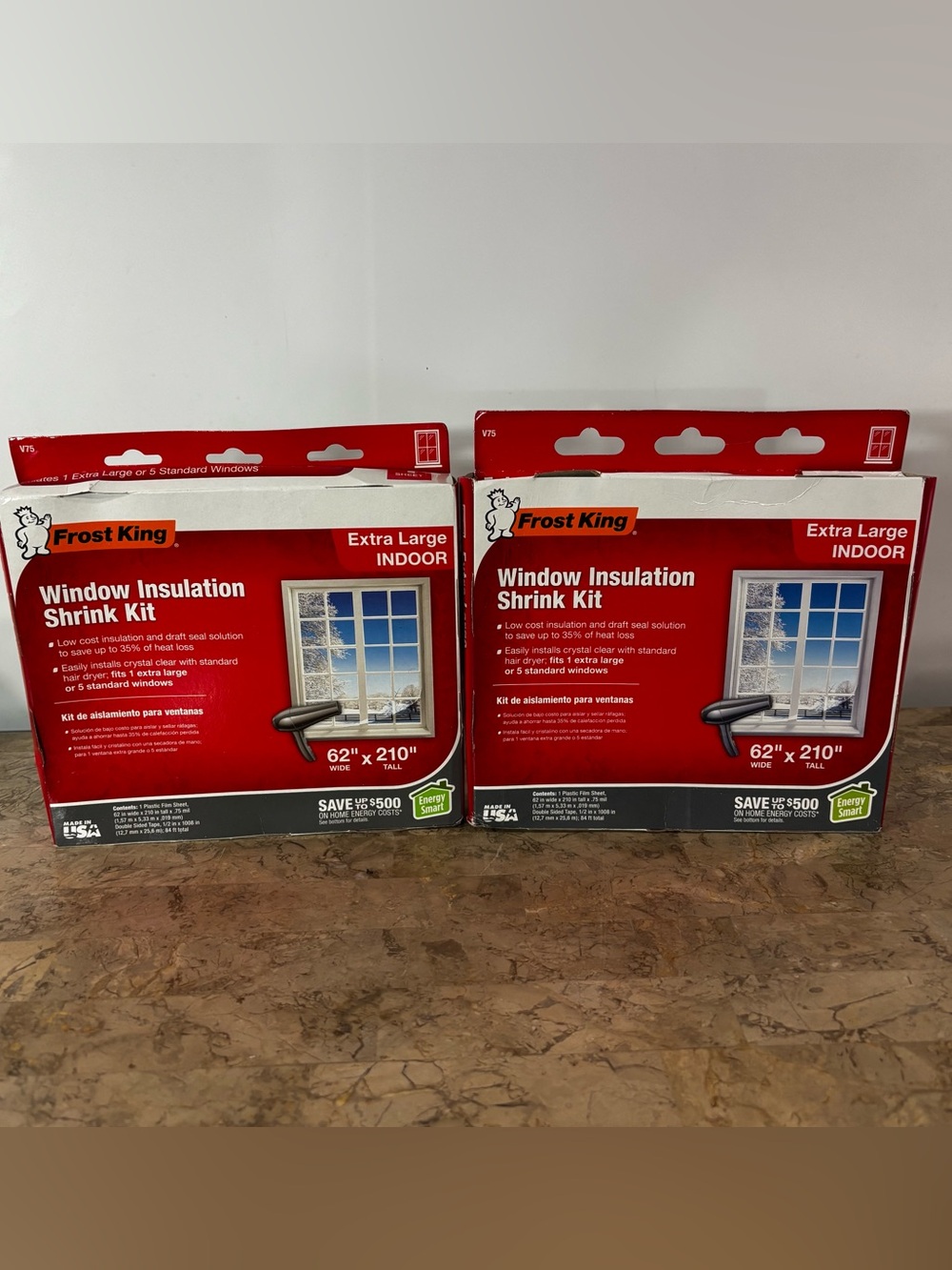 Frost King Extra Large Window Insulation Shrink Kit *Indoor* 62" x 210" V75